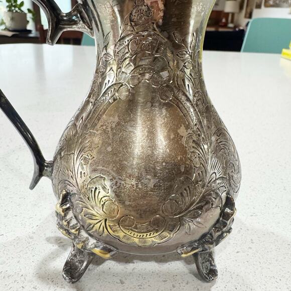 E.P.N.S. Silver Plated Hot Chocolate Pitcher Jug - Picture 9 of 10